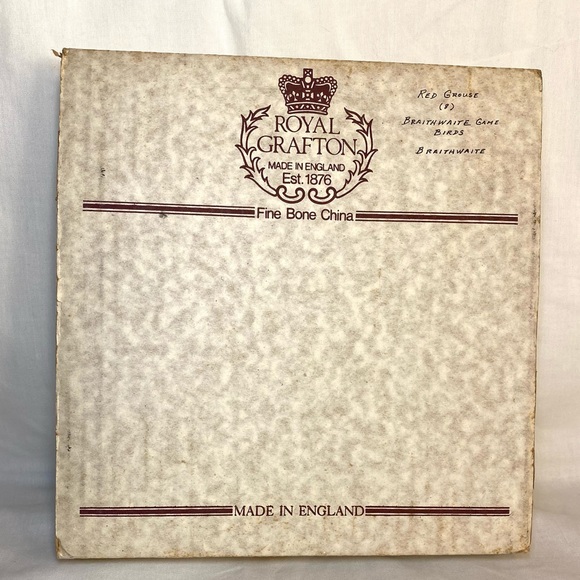 NIB The Braithwaite Game Bird Plate Collection - Red Grouse by Derek Braithwaite - Picture 15 of 15